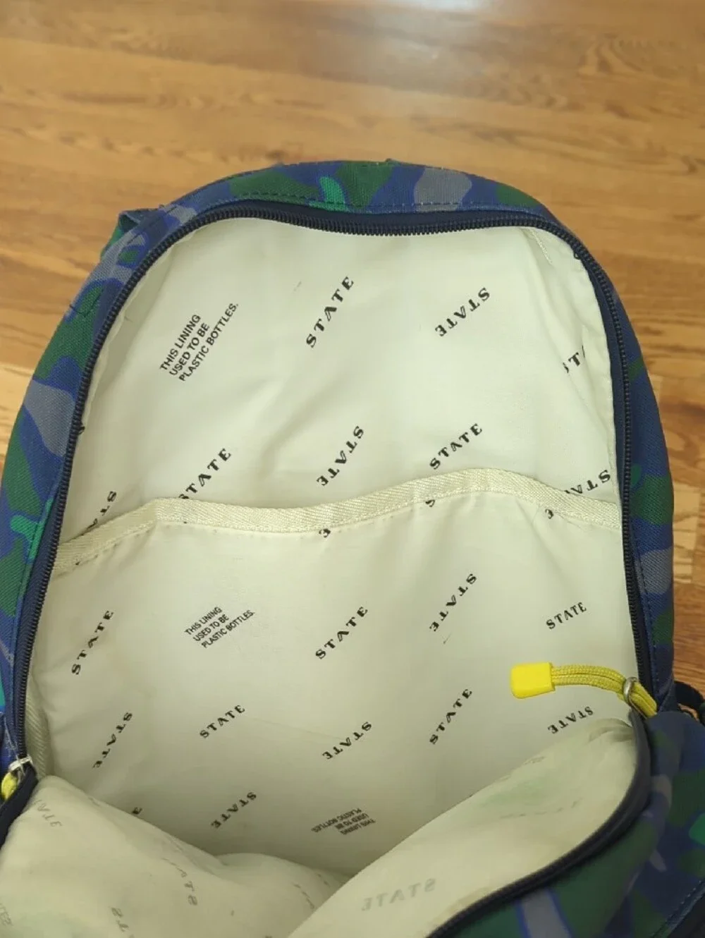 STATE Blue & Green Camo Kids Backpack